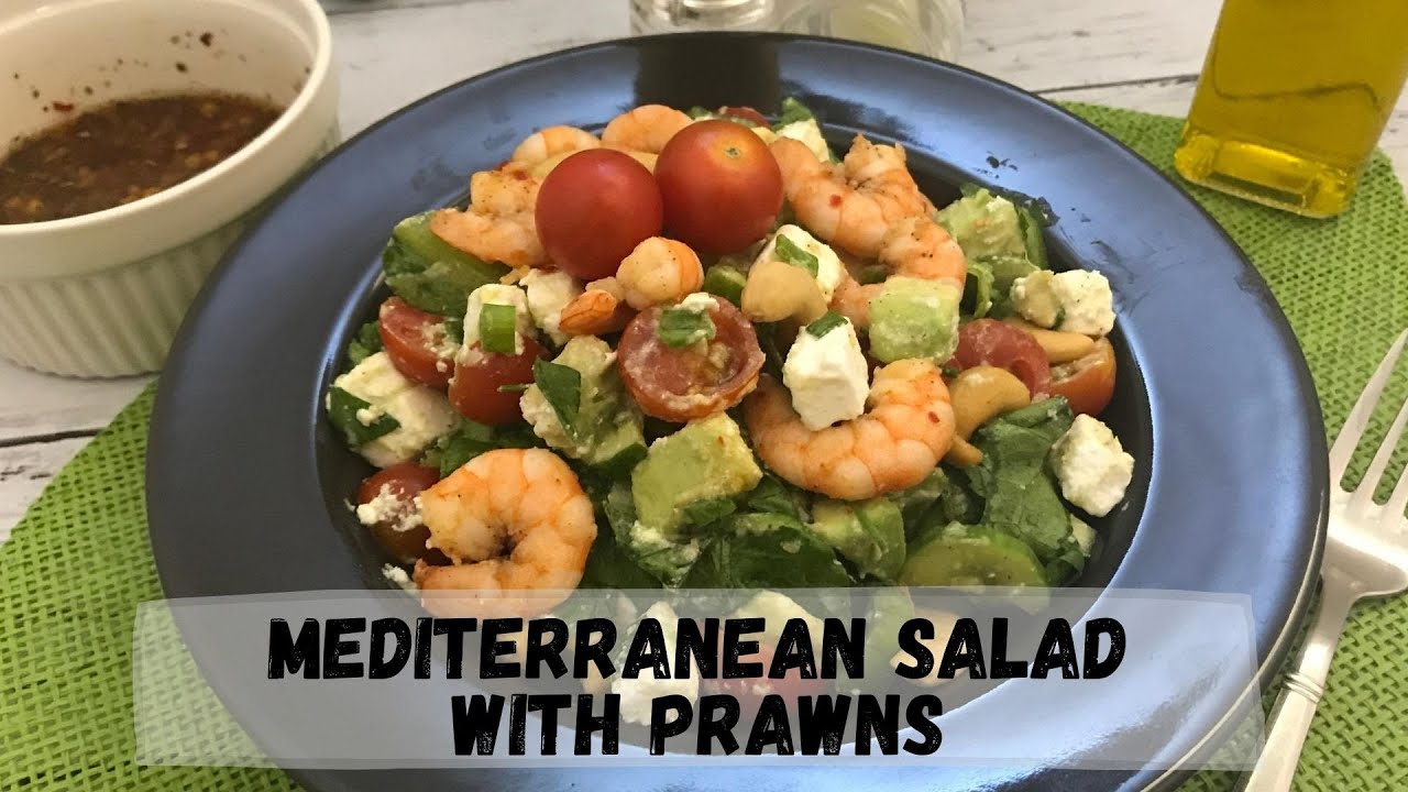 Video thumbnail for Mediterranean Salad with Prawns Recipe | Happy Tummy Recipes