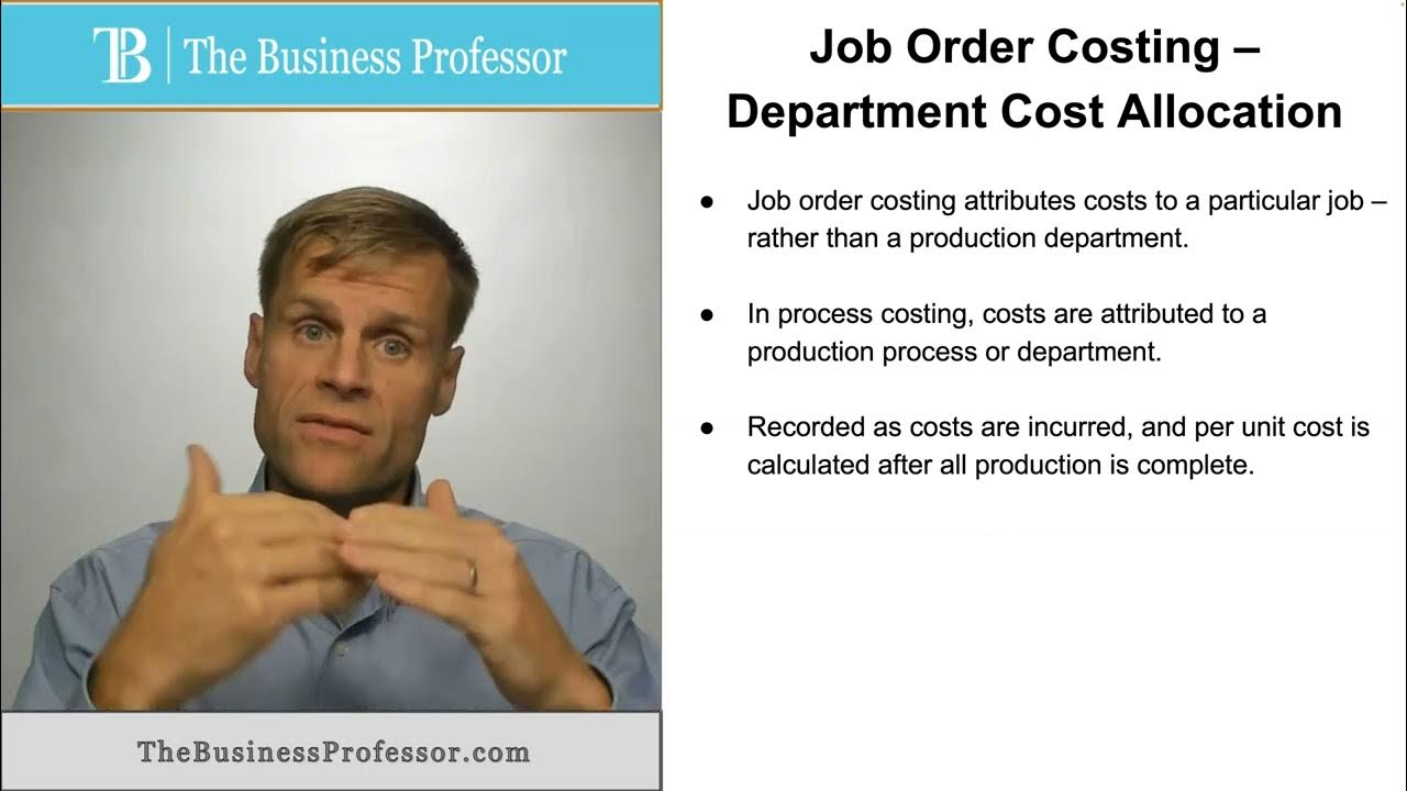 'Video thumbnail for Job Order Costing - Department Cost Allocation'