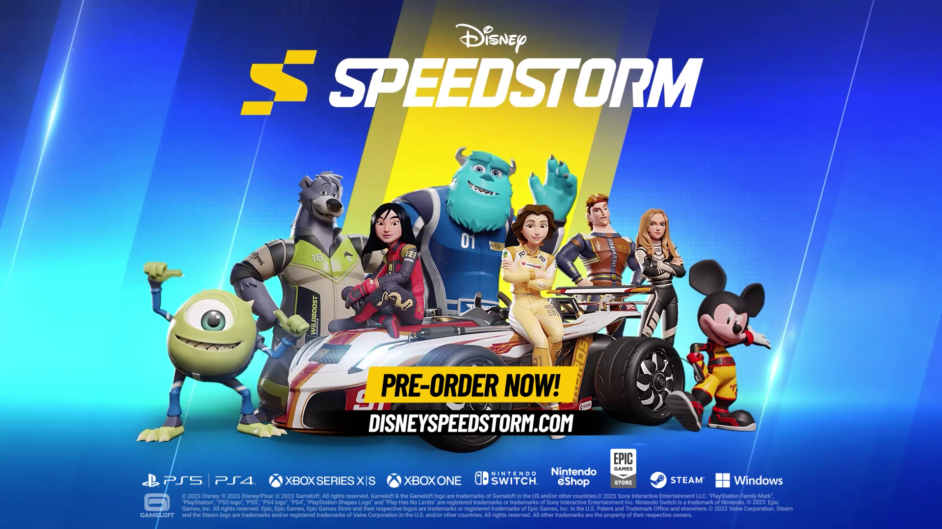 'Video thumbnail for Disney Speedstorm Release Date Trailer'