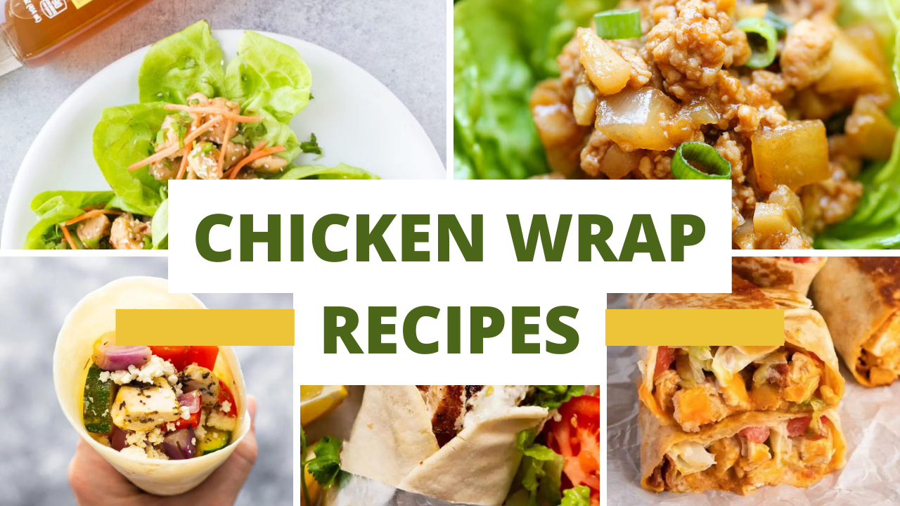 Video thumbnail for chicken wrap recipes