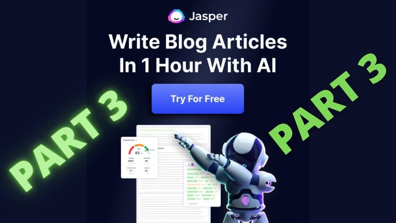 'Video thumbnail for Build a FREE Website With Jasper AI [Jarvis] Make Money Online | Part 3'