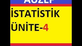 'Video thumbnail for Auzef İstatistik Ünite-4 Testi'