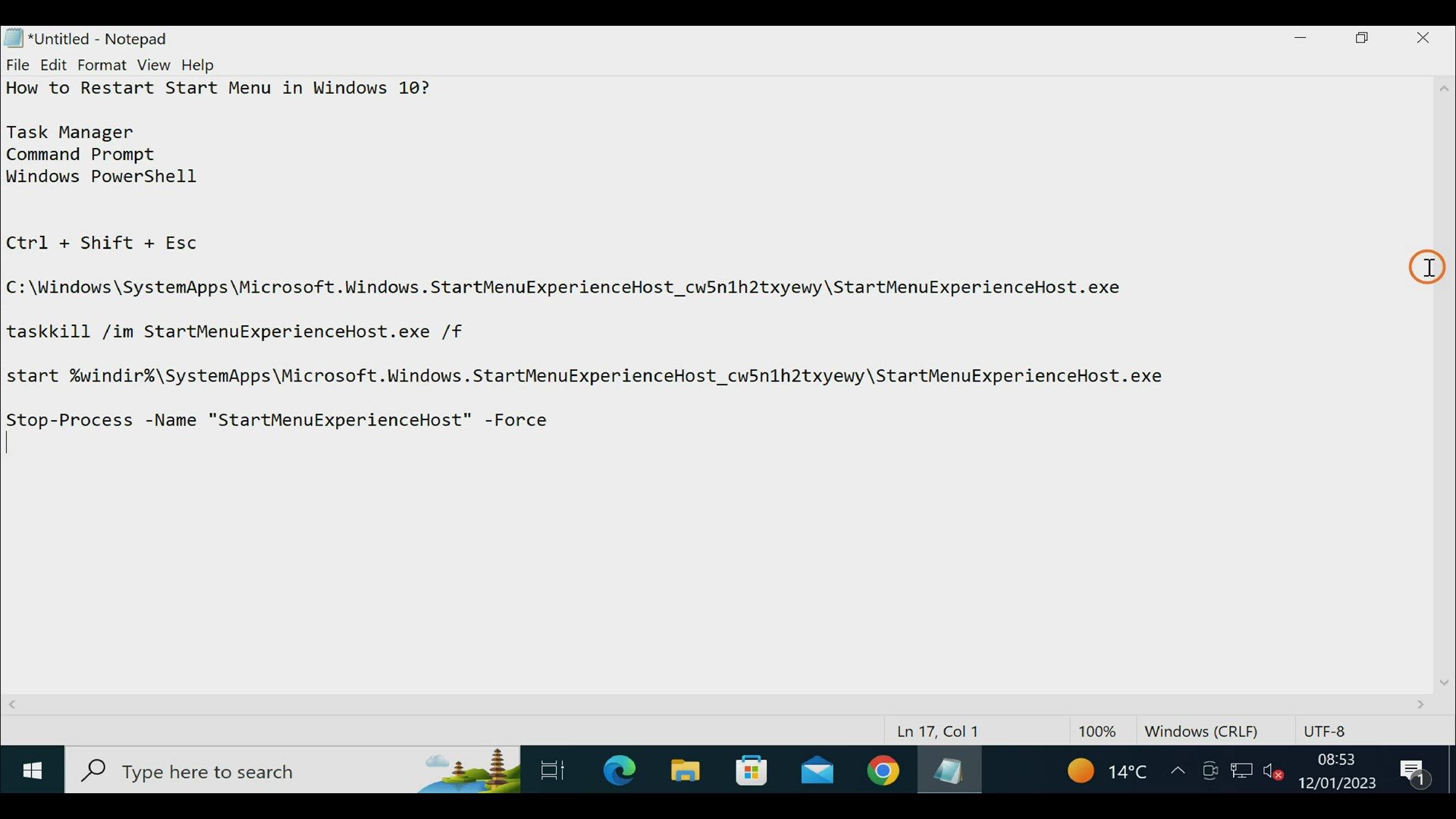 'Video thumbnail for How to Restart Start Menu on Windows 10?'