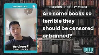 Video thumbnail for Andrew says books shouldn't be banned. Don't want it? Don't take it!