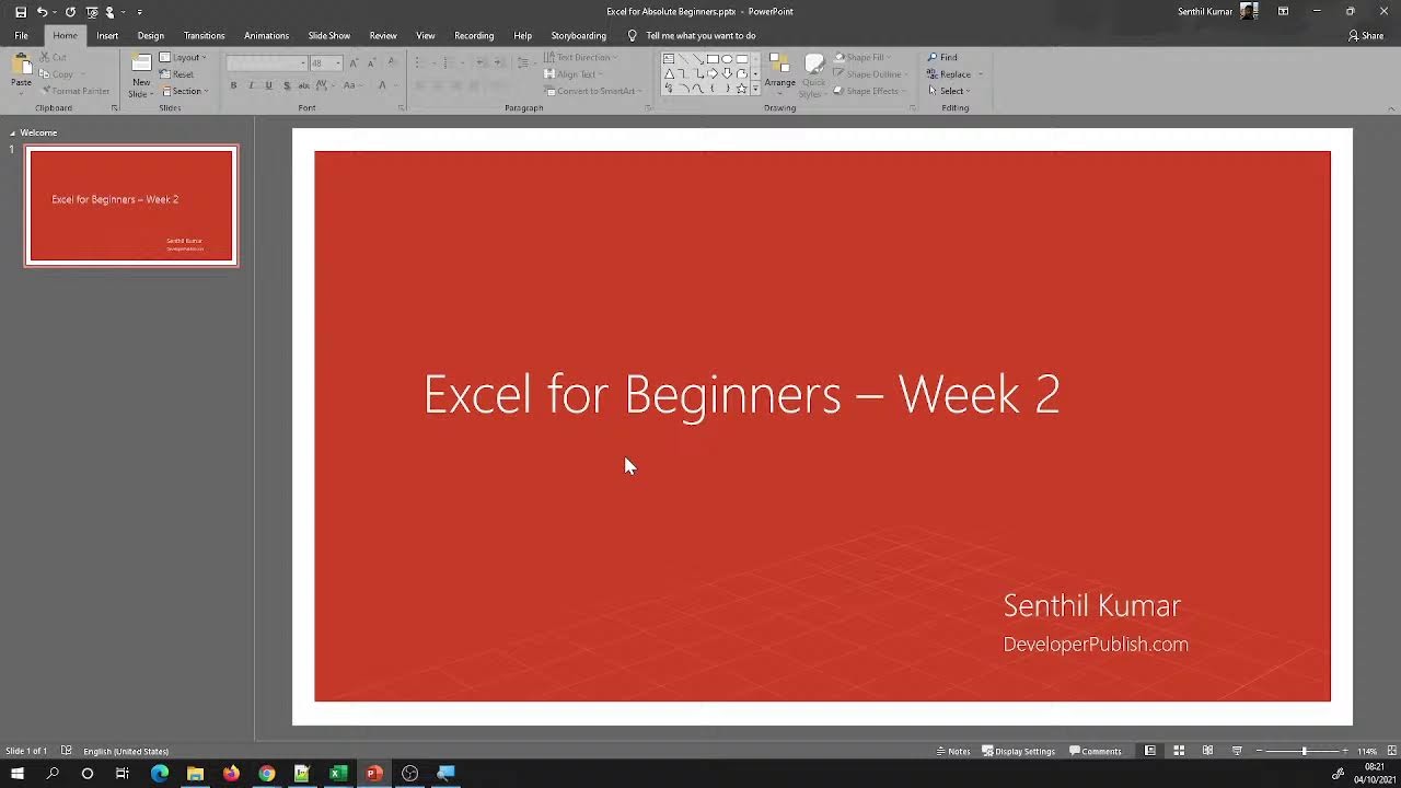Video thumbnail for Excel for Beginners - Day 2