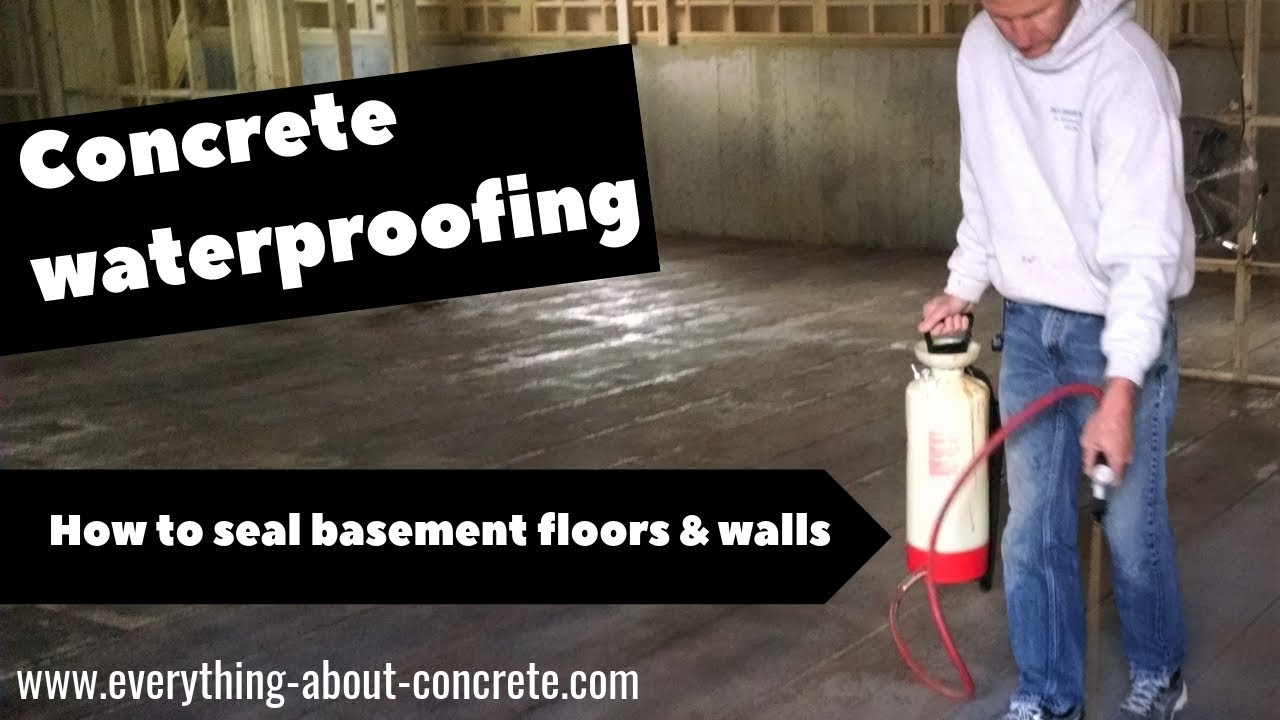 'Video thumbnail for How To Seal and Waterproof Your Basement Floor and Walls'