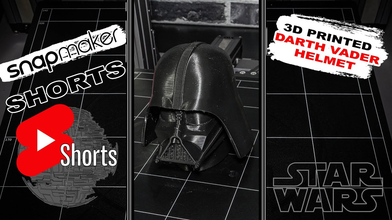 Video thumbnail for Darth Vader Helmet - 3D Printer Time Lapse - #Shorts