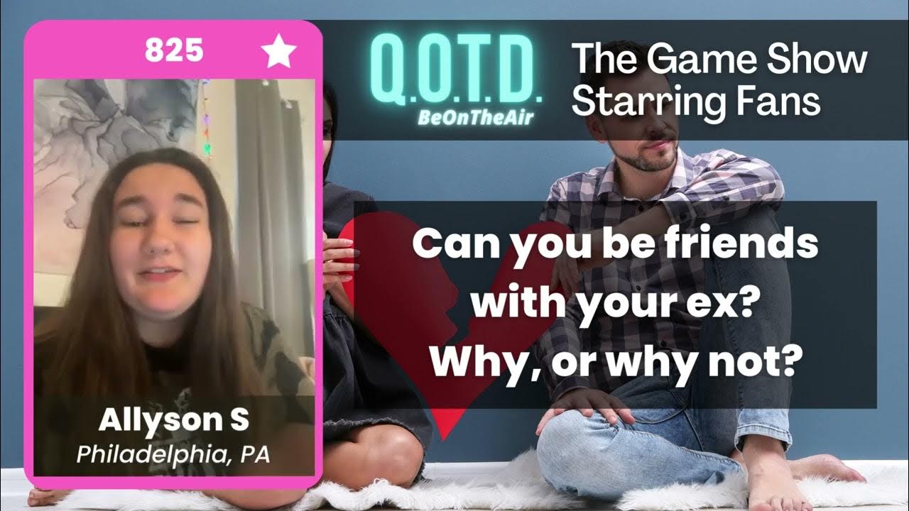 Video thumbnail for Our Favorite Answers: Allyson believes you can indeed be friends with your ex!