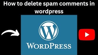 'Video thumbnail for how to delete spam comments in WordPress'