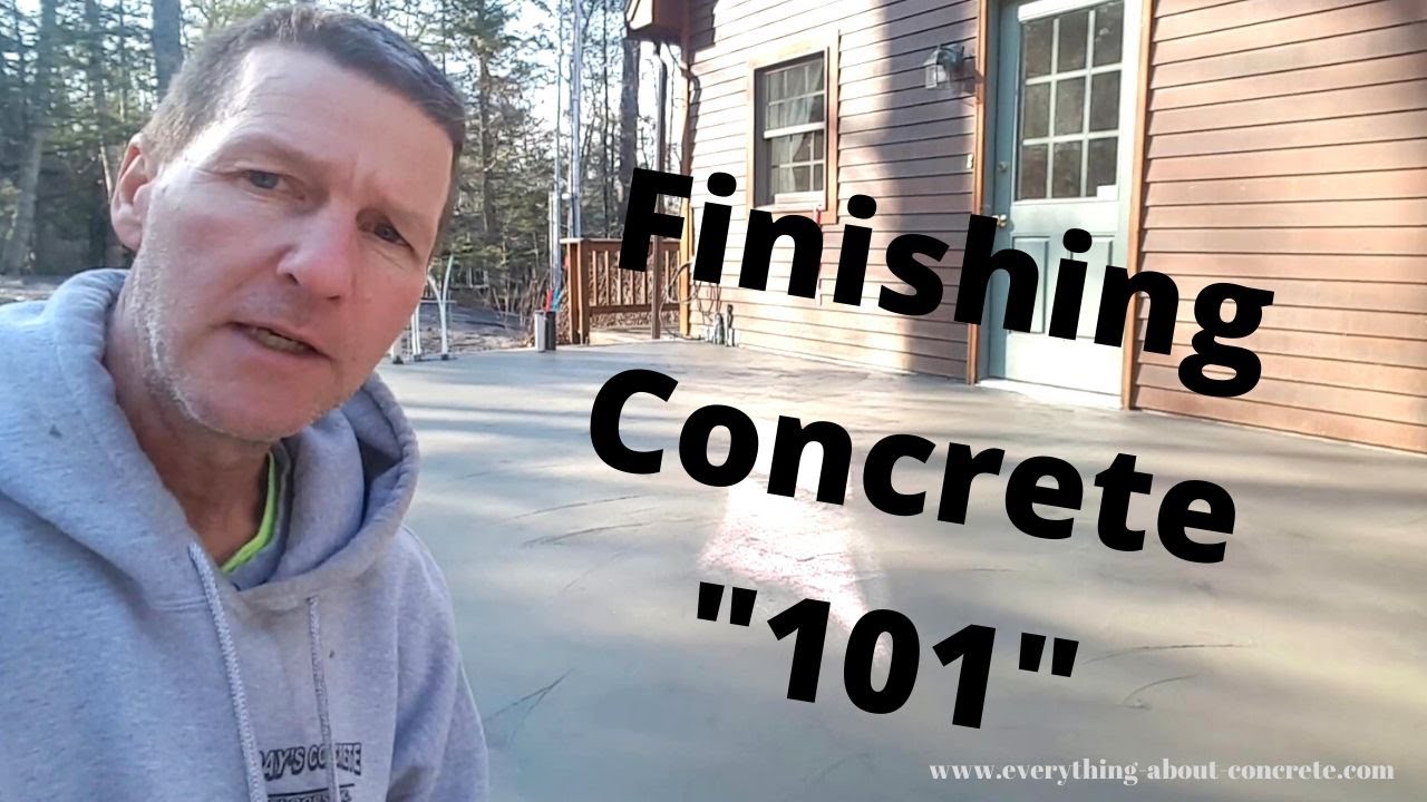 'Video thumbnail for Concrete Finishing Tips | Pouring And Finishing A Small Concrete Floor'