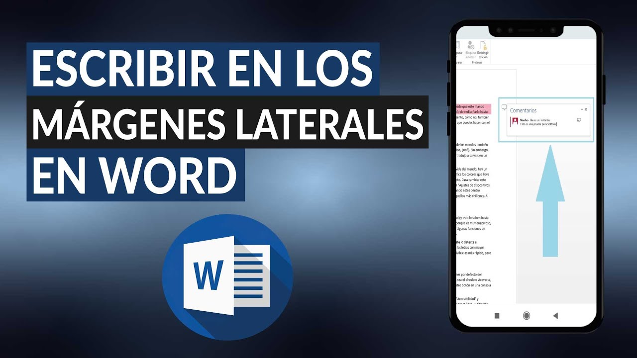 Video thumbnail for Cómo escribir en los márgenes laterales izquierdos o derechos en WORD