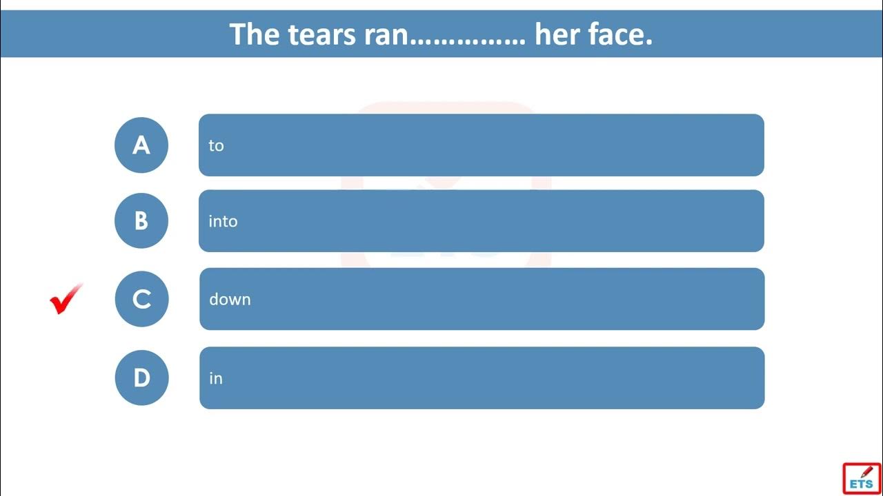'Video thumbnail for English Prepositions Quiz 44'