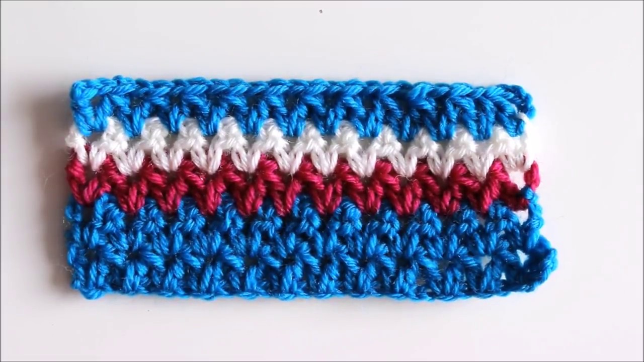 Video thumbnail for Crochet V Stitch Made Easy
