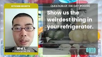 Video thumbnail for Wei has some bokchoy in his fridge. Not weird, but very delectable!