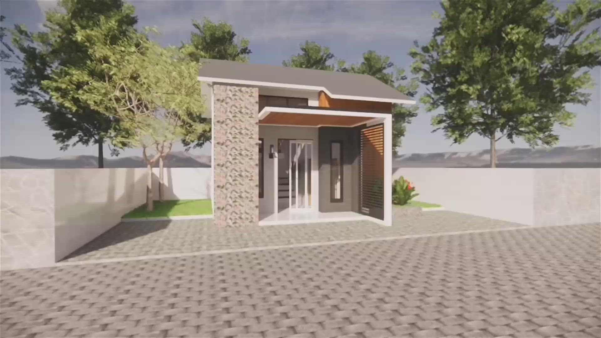 'Video thumbnail for Simple Modern Single Floor House Design | One Story Modern House'