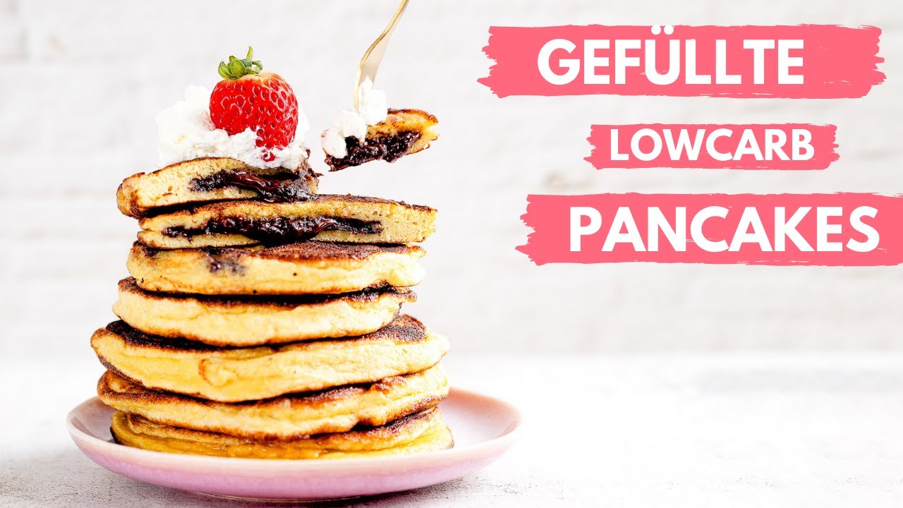 Video thumbnail for LowCarb gefuellte Pancakes