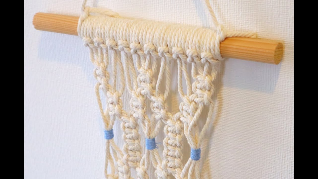 Video thumbnail for Tuto macramé mural N°5