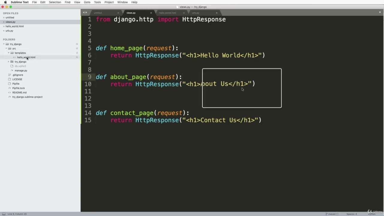 'Video thumbnail for Django: Your First Template'