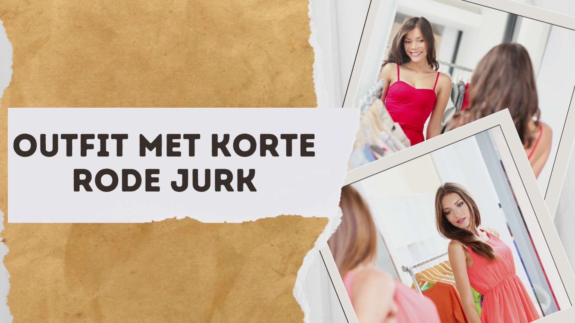 Video thumbnail for Outfit met korte rode jurk