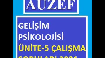 'Video thumbnail for Gelişim Psikolojisi Ünite-5 Çalışma Sorulaları'