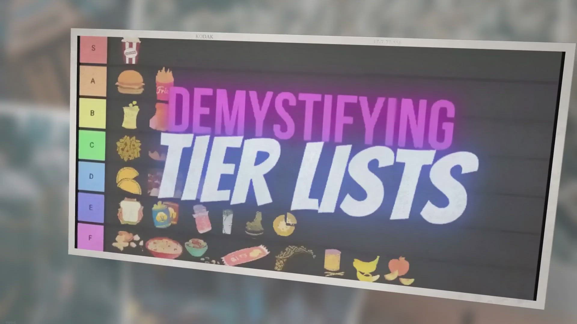 'Video thumbnail for Tier List Letters Meaning – The Odd S Ranking (SABCDEF Tiers) Demystified'