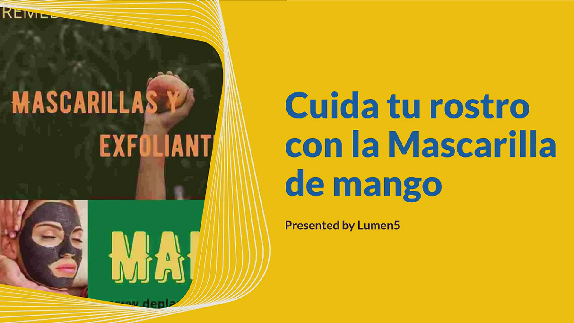 Video thumbnail for Mascarilla de mango para el cutis y el cabello