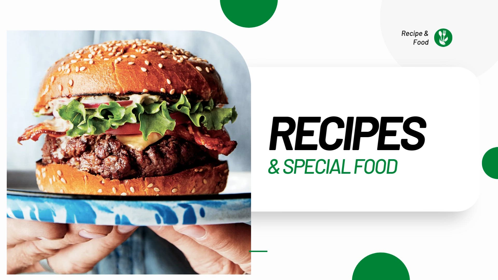 'Video thumbnail for Burger Recipe'