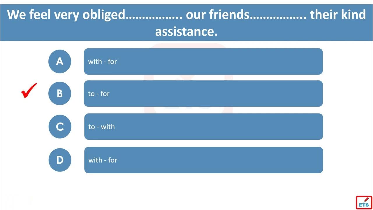 'Video thumbnail for English Prepositions Quiz 55'
