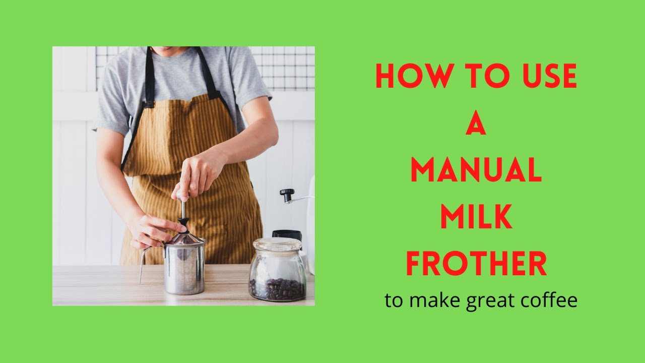 Video thumbnail for How to use a manual milk frother to make coffee - we use the Bodun Latteo milk frother