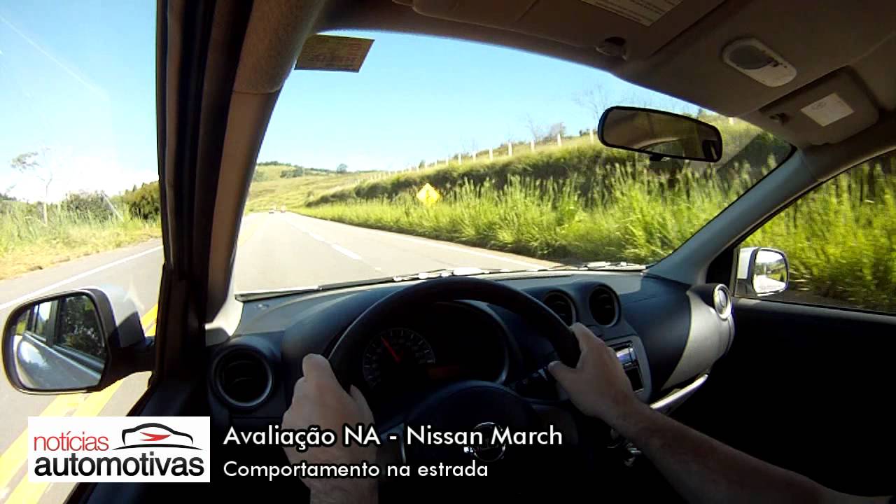 'Video thumbnail for Nissan March - Estrada - NoticiasAutomotivas.com.br'