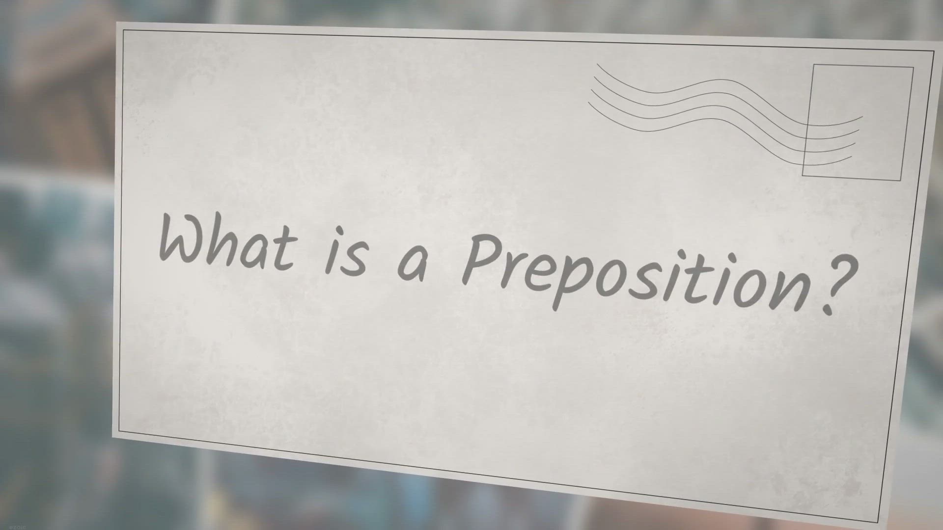 'Video thumbnail for What is a preposition?'