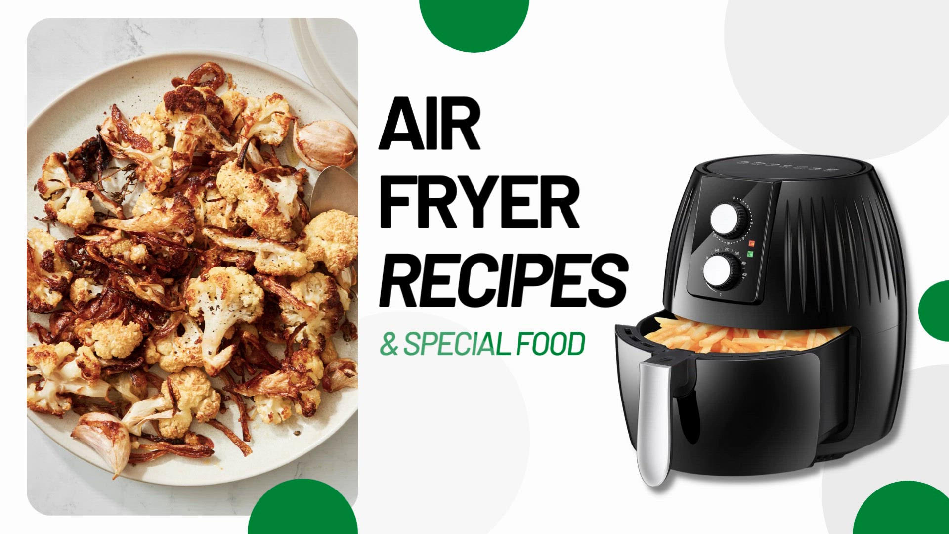 'Video thumbnail for Summer Air Fryer Recipes - Cauliflower with Almonds and Parmesan'