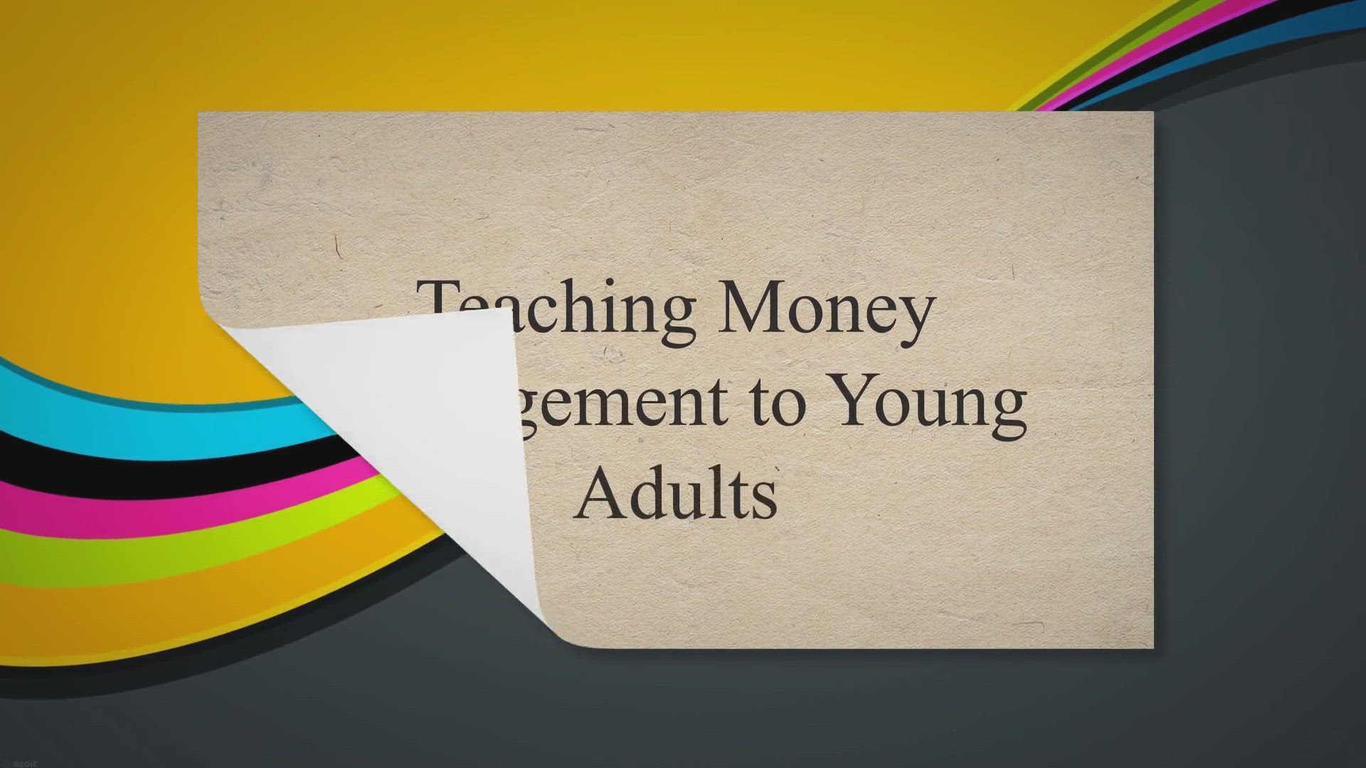 'Video thumbnail for Teaching Money Management to Young Adults'
