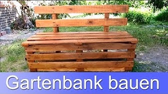 'Video thumbnail for Gartenbank aus Paletten günstig selber bauen'