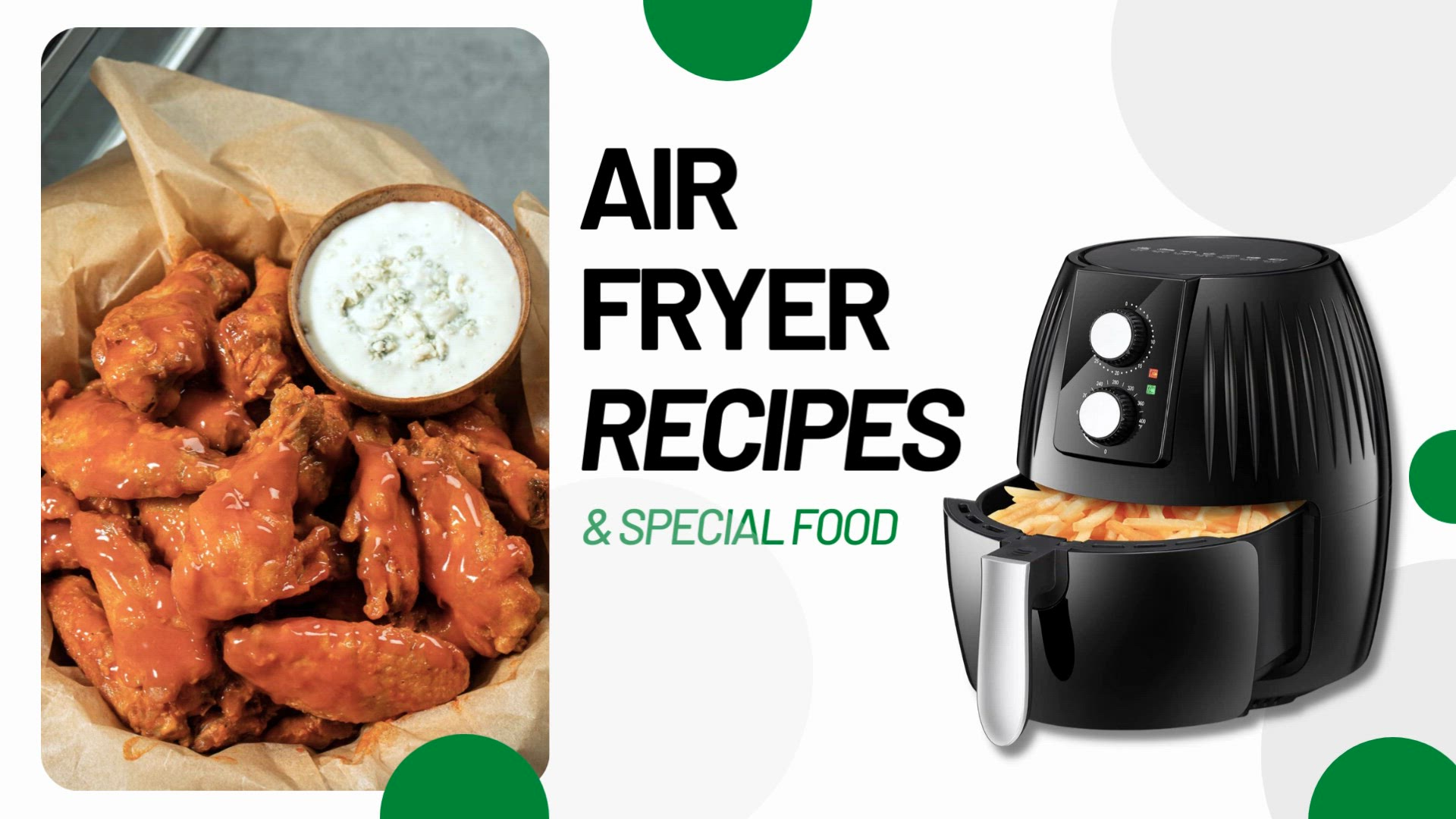'Video thumbnail for Summer Air Fryer Recipes - Buffalo Chicken Wings'
