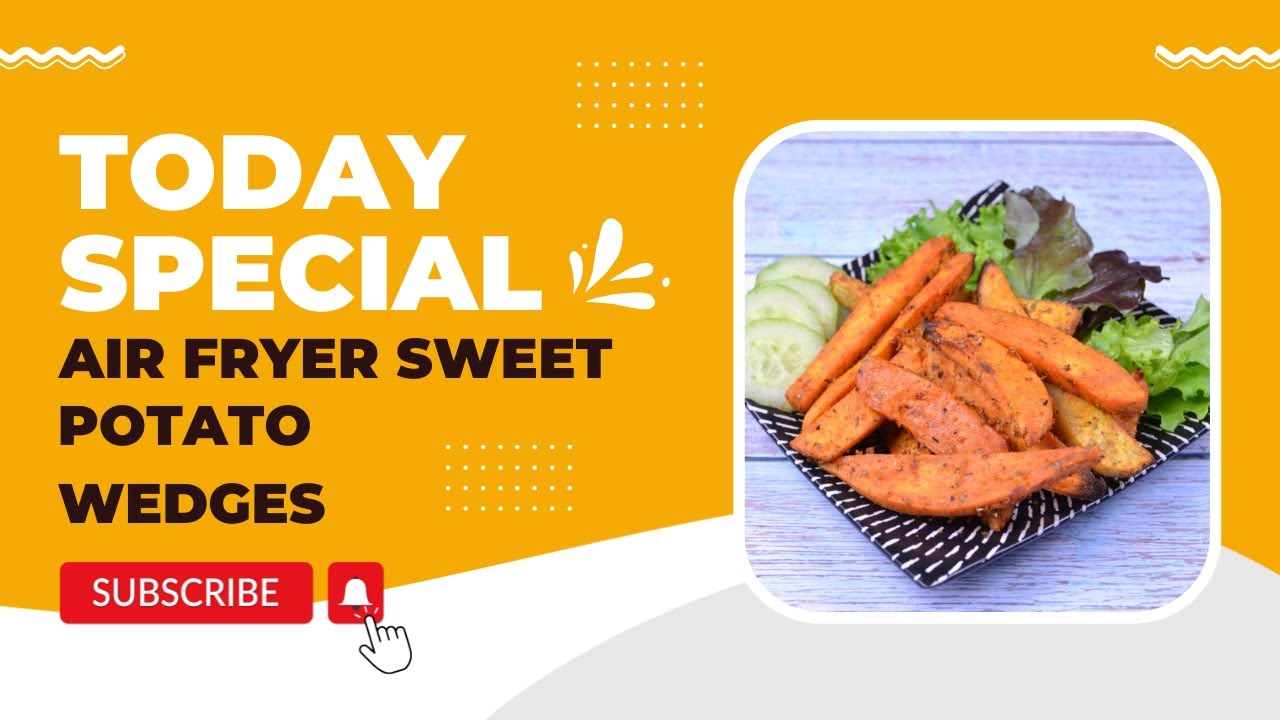Video thumbnail for How To Make Air Fryer Sweet Potato Wedges: The Perfect Side Dish!