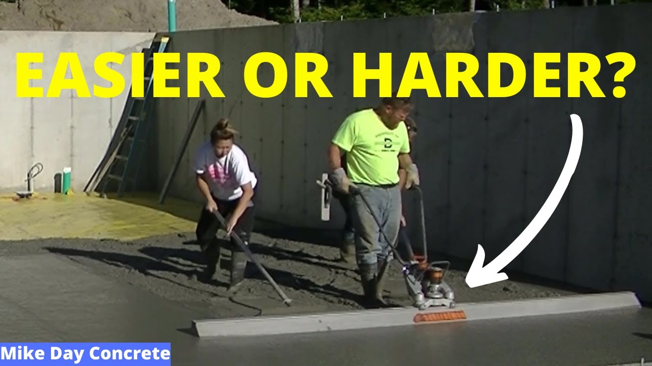 'Video thumbnail for Is Using A Concrete Power Screed EASY or HARD? (My 2 Cents Worth)'