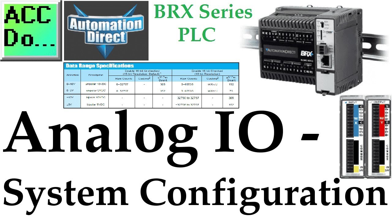 'Video thumbnail for BRX Do-More PLC Analog IO – System Configuration'