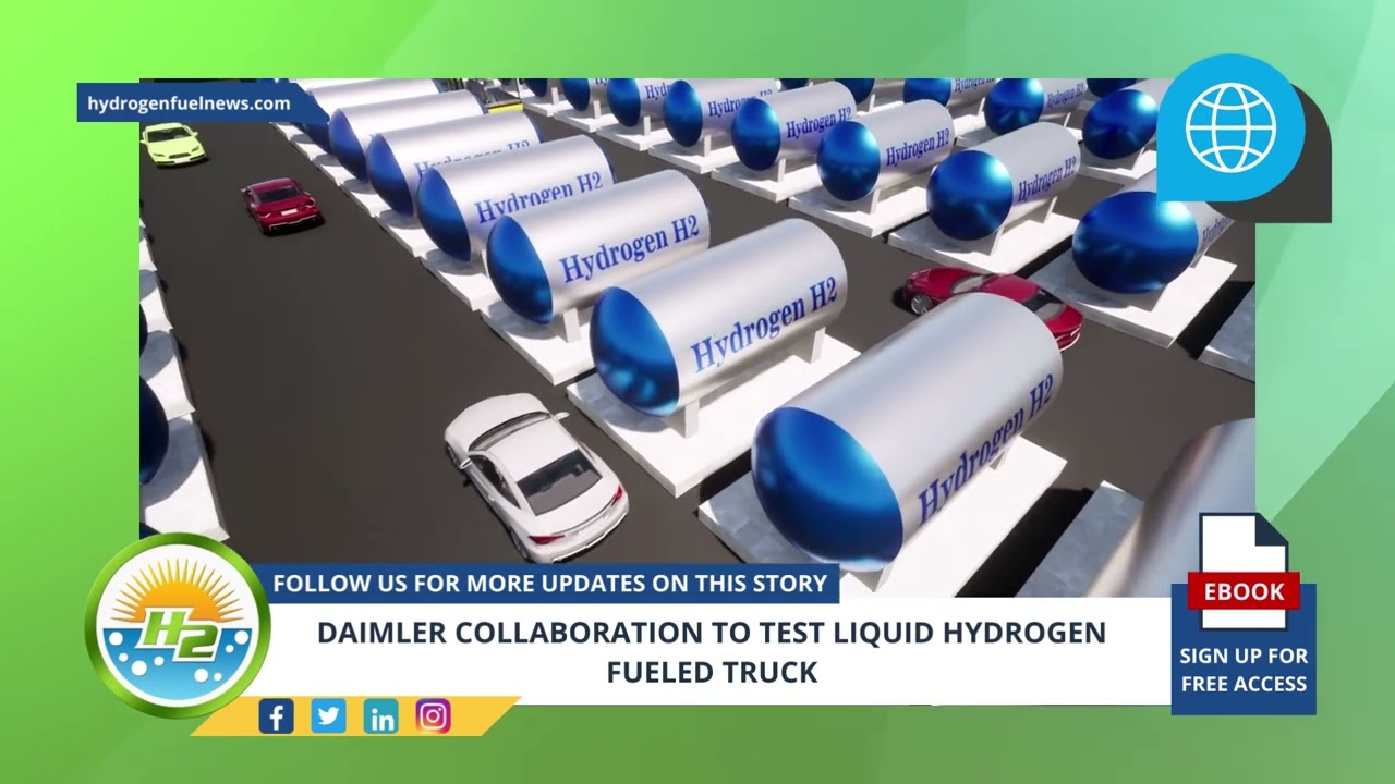 Playlist thumbnail for Daimler collaboration to test liquid hydrogen fueled truck