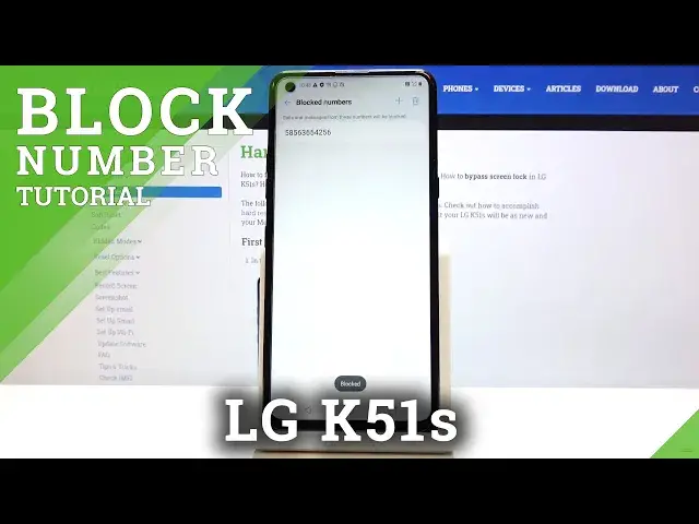 'Video thumbnail for How to Block Unwanted Numbers in LG K51s – Add Number to Blacklist'