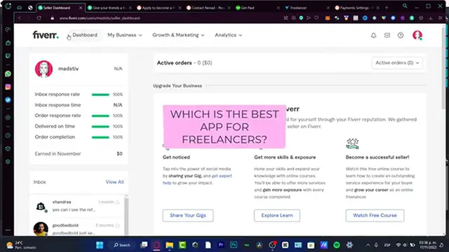 'Video thumbnail for Best Website For Freelancers  Fiverr vs Peopleperhour vs Upwork vs Freelancer (2024)'