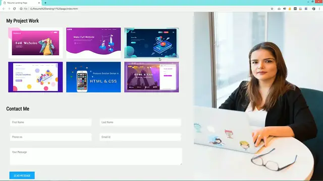 'Video thumbnail for Create Online CV Website Using HTML And CSS _ Make Resume Website In HTML & CSS'