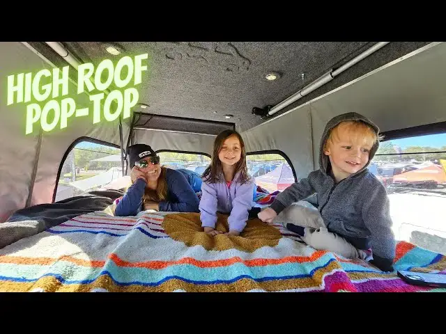 'Video thumbnail for Ford Transit Pop-Top by Colorado Camper Van | Adventure Van Expo Chattanooga, TN 2023'