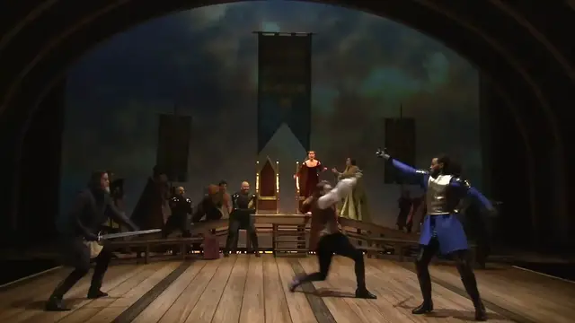 'Video thumbnail for Video: Watch the Cast of CAMELOT Celebrate Opening Night'