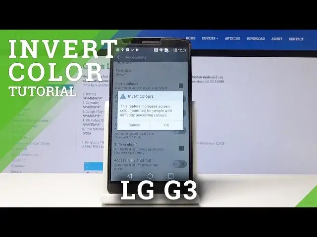 'Video thumbnail for How to Invert Colors in LG G3 - Exchange Color Values'
