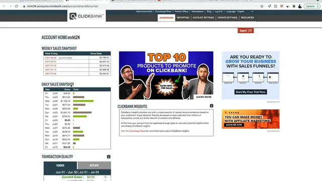 'Video thumbnail for Make Money With ClickBank Without A Website (Free Underground Traffic Method)'
