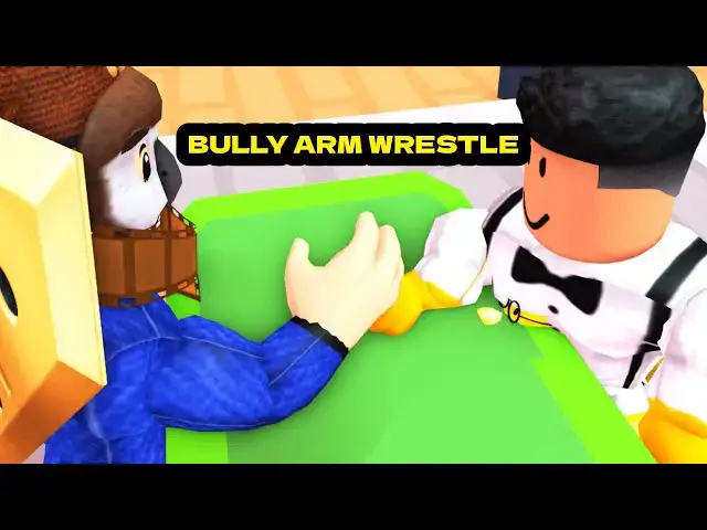 'Video thumbnail for I played *ARM WRESTLE SIMULATOR* and faced a BULLY | ROBLOX'