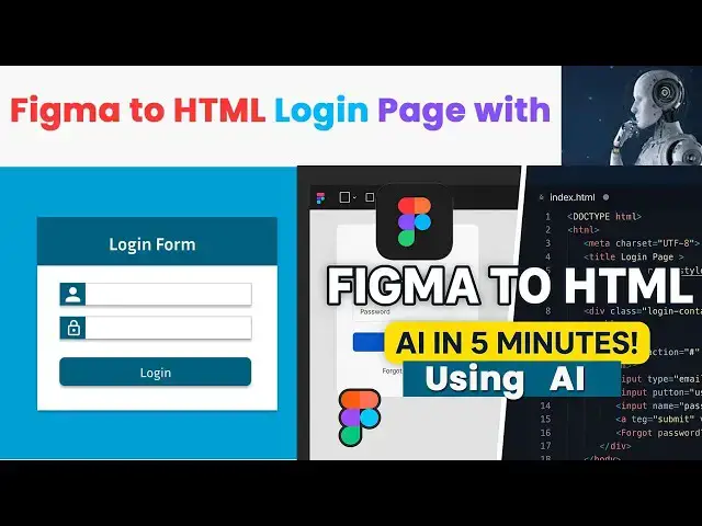 'Video thumbnail for Figma to HTML Login Page with AI in 5 Minutes'