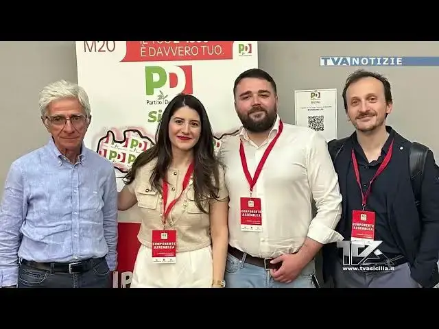 'Video thumbnail for Congresso Pd Siciliano. Anthony Barbagallo riconfermato segretario, Cleo Li Calzi eletta presidente.'