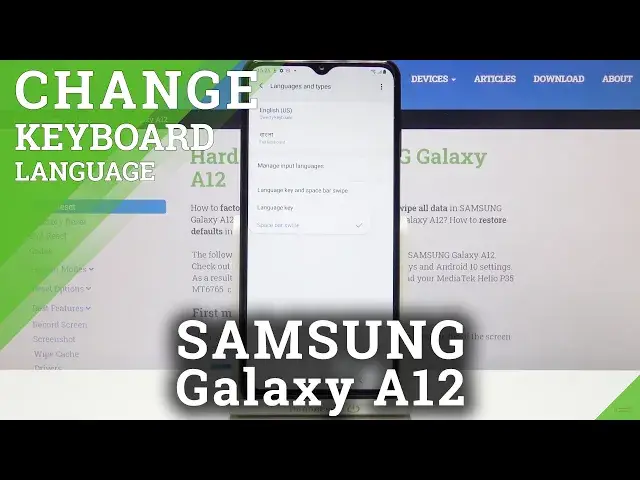 'Video thumbnail for How to Change Keyboard Language in SAMSUNG Galaxy A12 – Keyboard Settings'